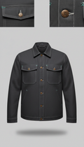 Canvas Work Jacket With Water Resistance